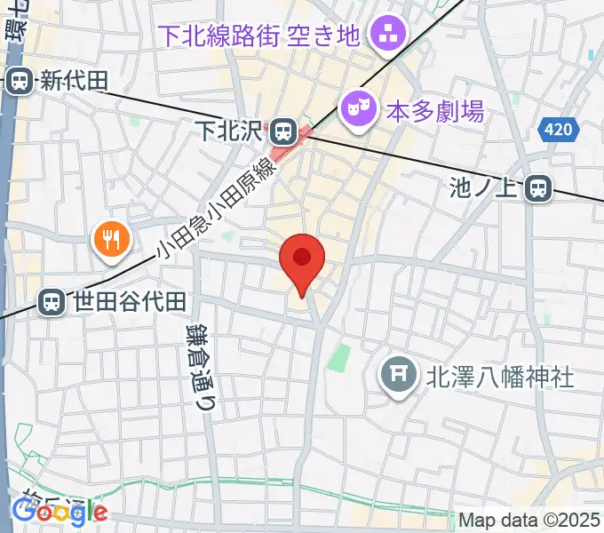 下北沢CLUB251の地図