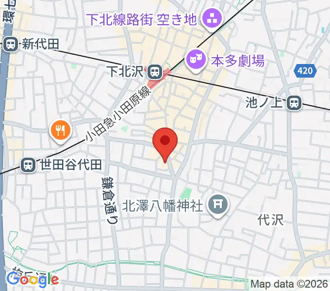 下北沢CLUB251の地図