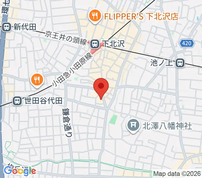 下北沢CLUB251の地図