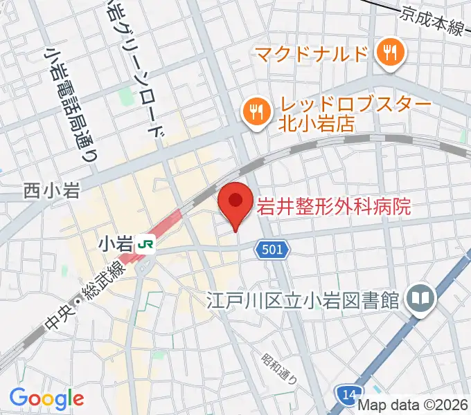 小岩COCHIの地図