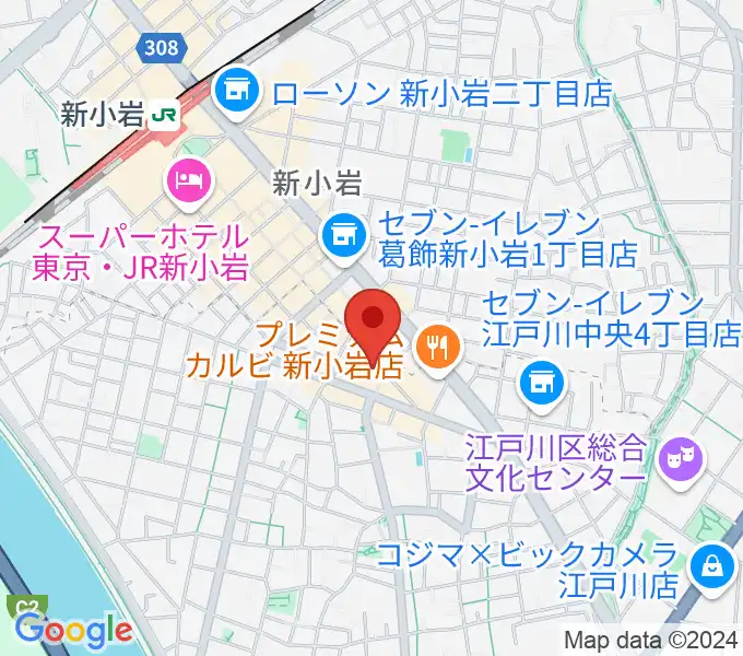 新小岩チッピーの地図