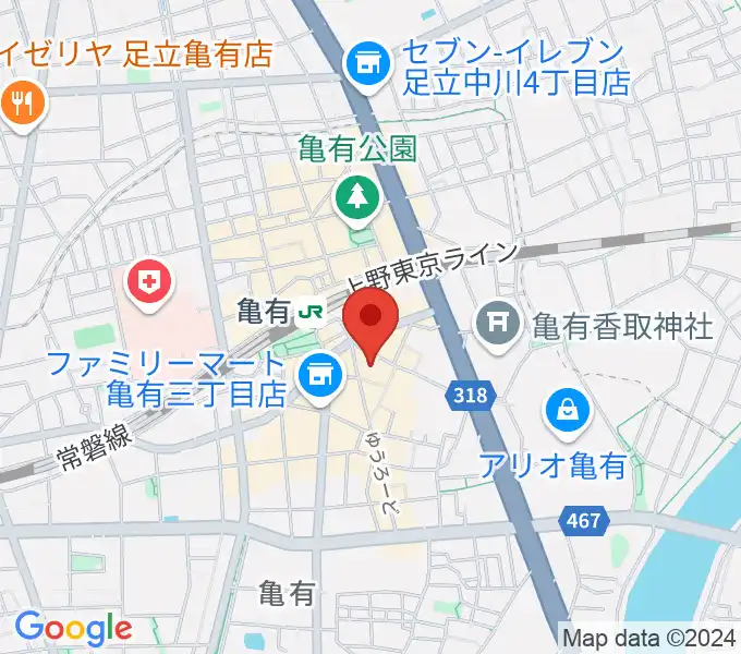 ジャズ38オルガンクラブ1968の地図