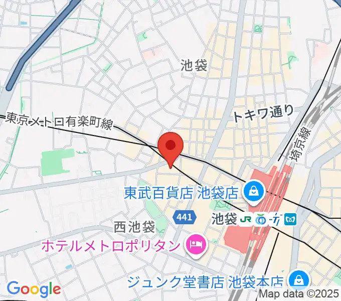 池袋フラットファイブの地図