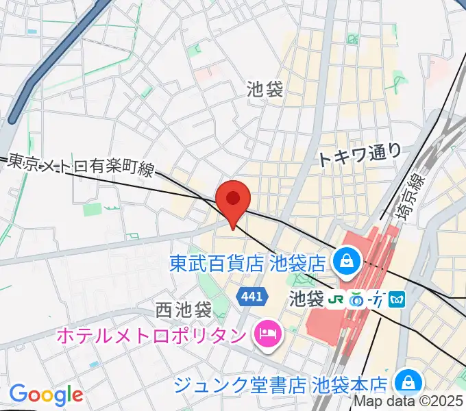 池袋フラットファイブの地図