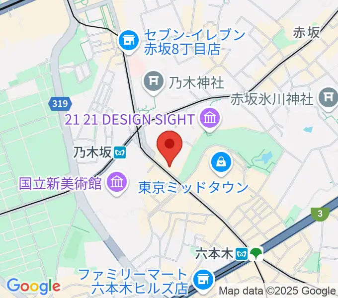 六本木オールオブミークラブの地図