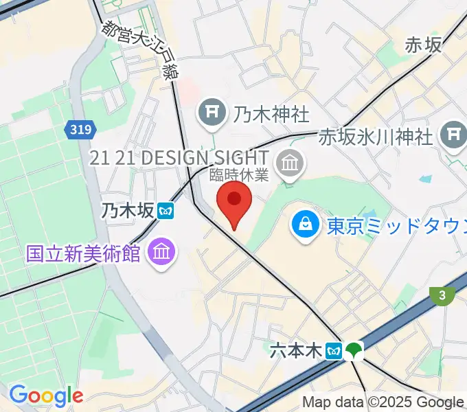 六本木オールオブミークラブの地図