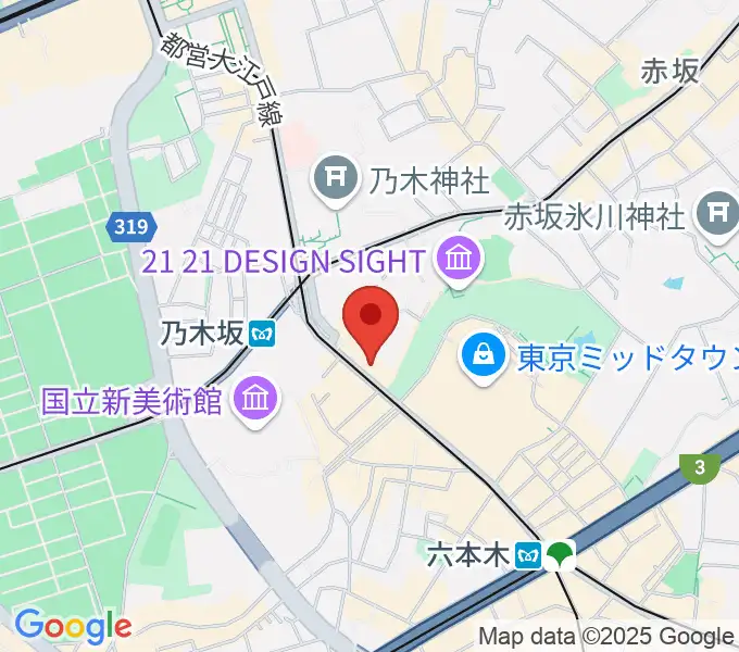 六本木オールオブミークラブの地図