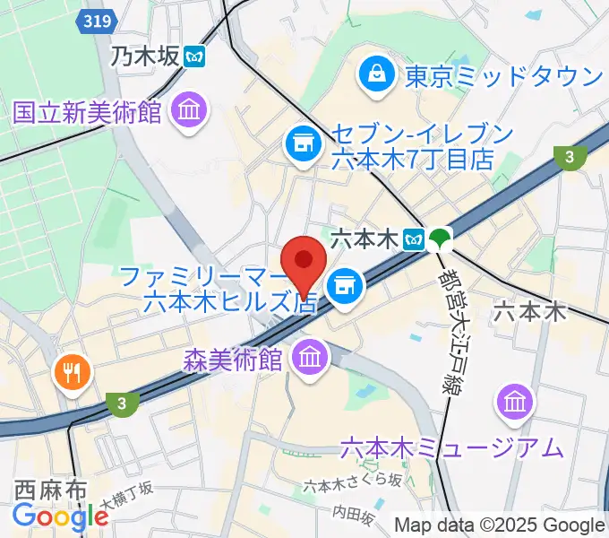 六本木マイスコッチの地図