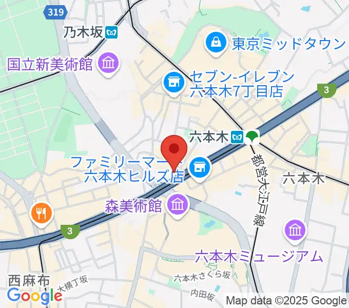 六本木マイスコッチの地図