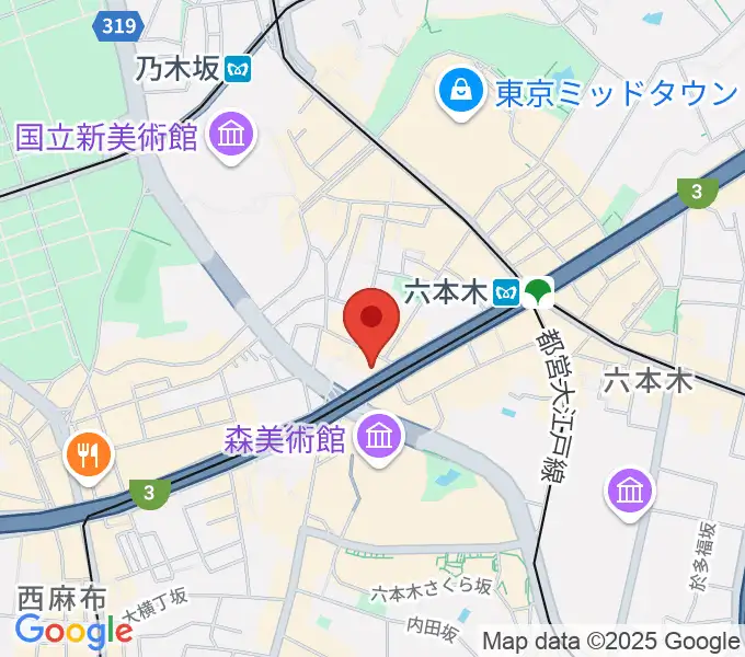 六本木マイスコッチの地図