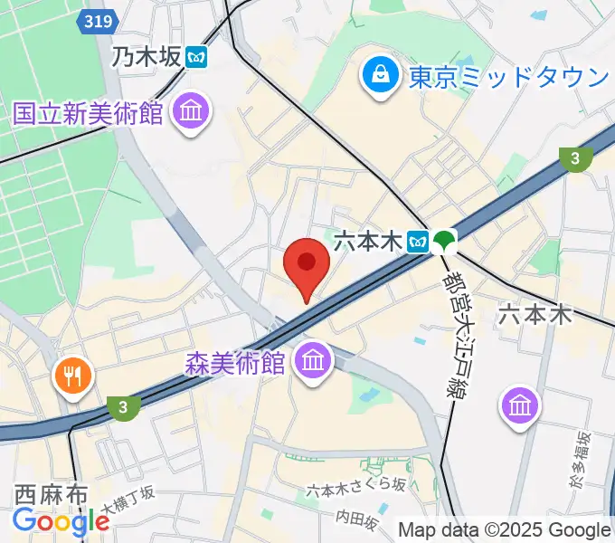 六本木マイスコッチの地図