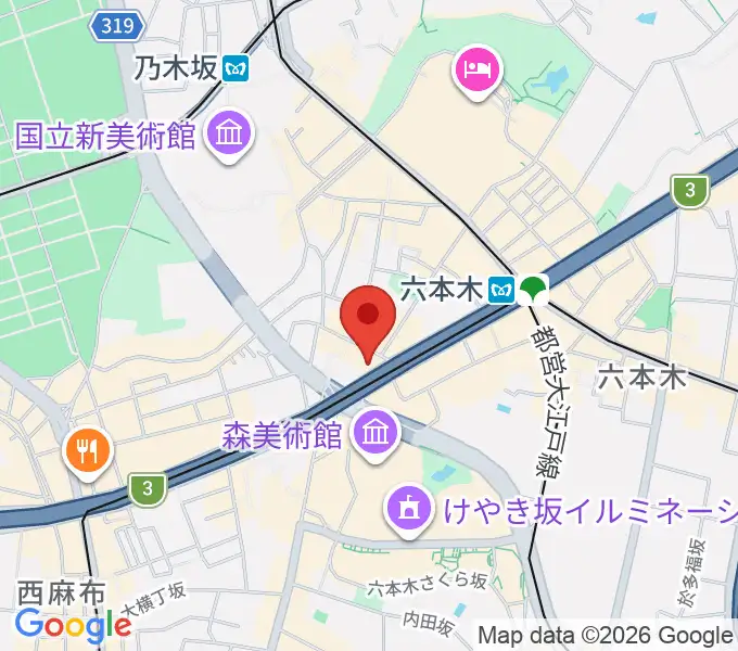 六本木マイスコッチの地図