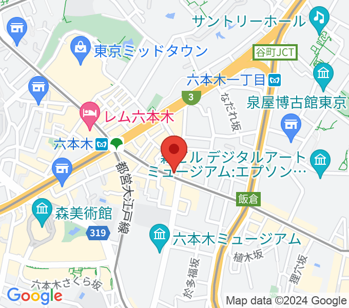 六本木Piano Bar IZUMIの場所