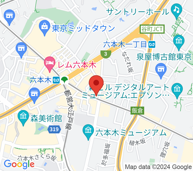 六本木Piano Bar IZUMIの場所