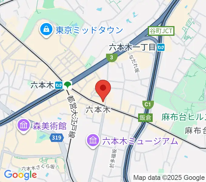 六本木Piano Bar IZUMIの地図