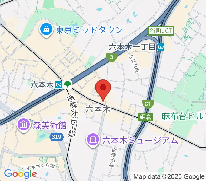 六本木Piano Bar IZUMIの地図