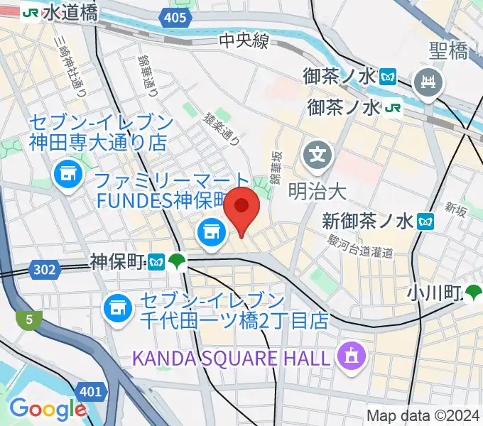 アディロンダックカフェの地図