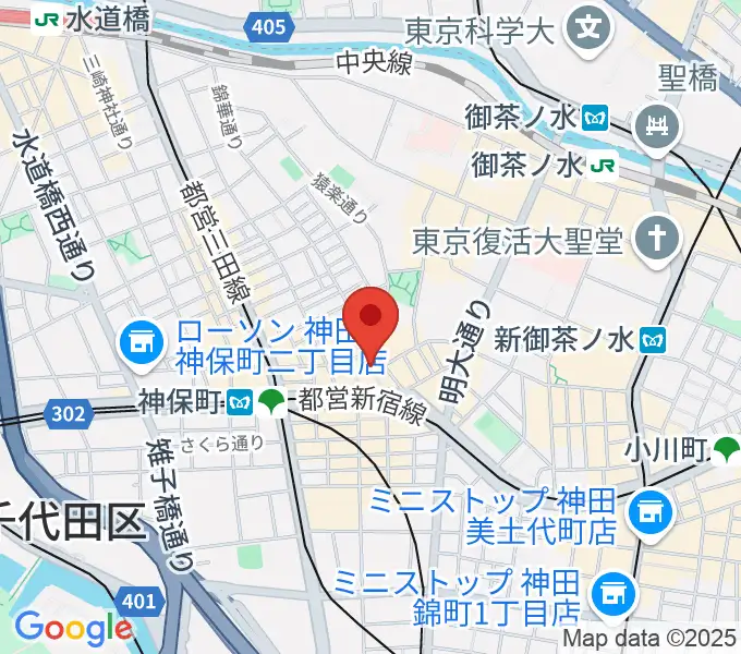 アディロンダックカフェの地図