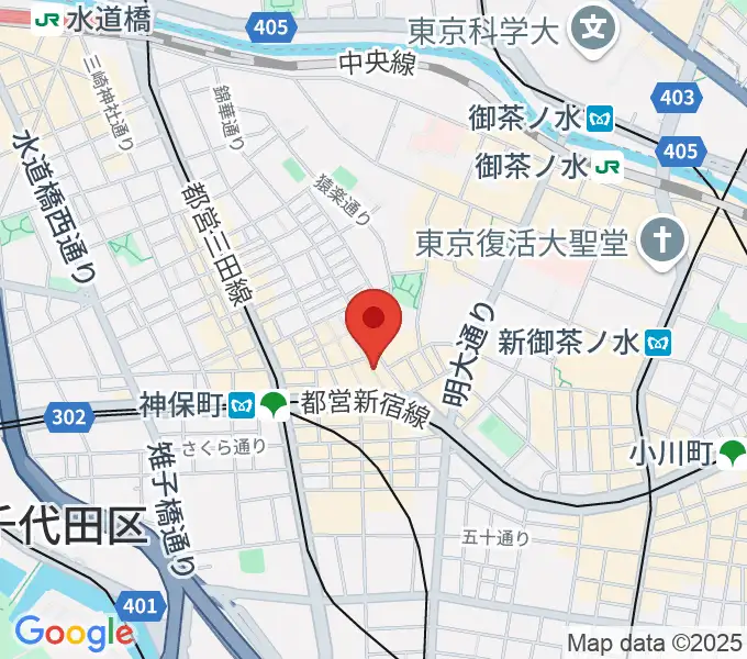 アディロンダックカフェの地図