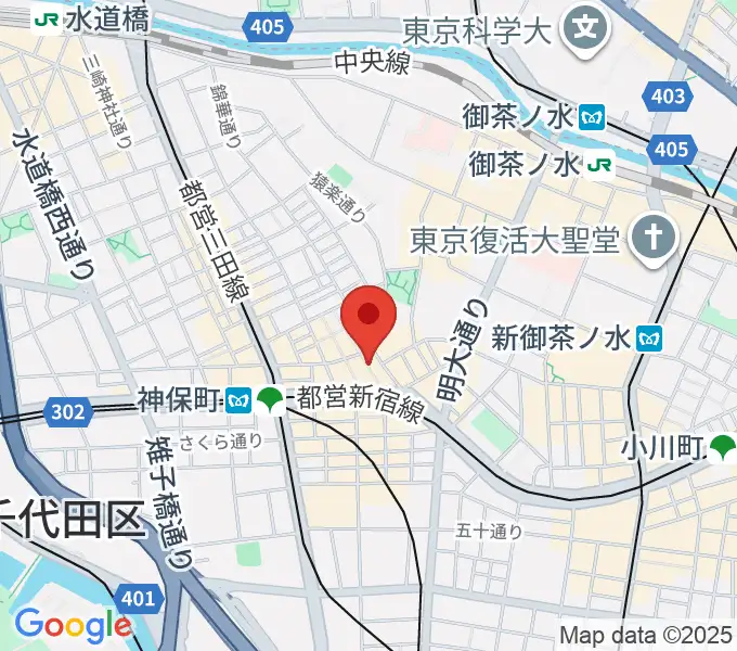 アディロンダックカフェの地図