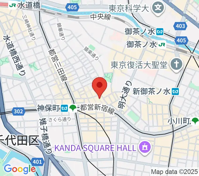 アディロンダックカフェの地図