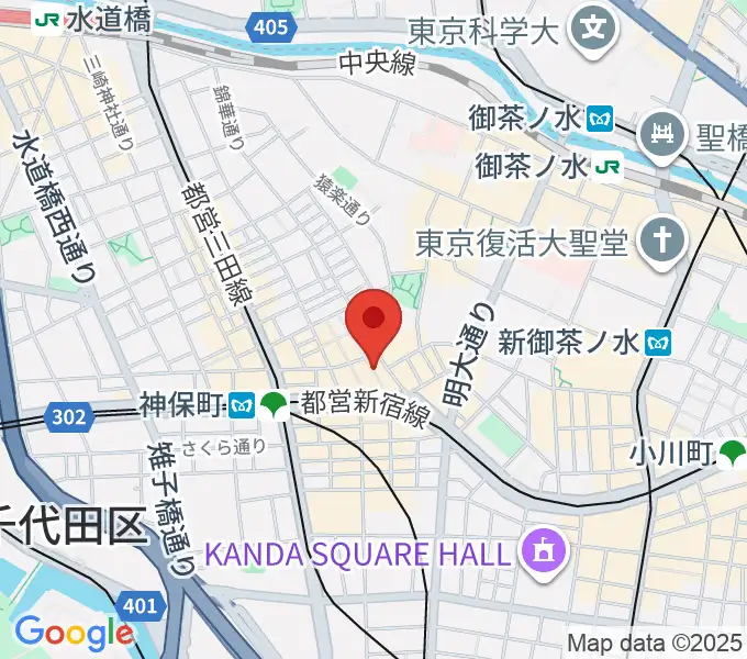 アディロンダックカフェの地図