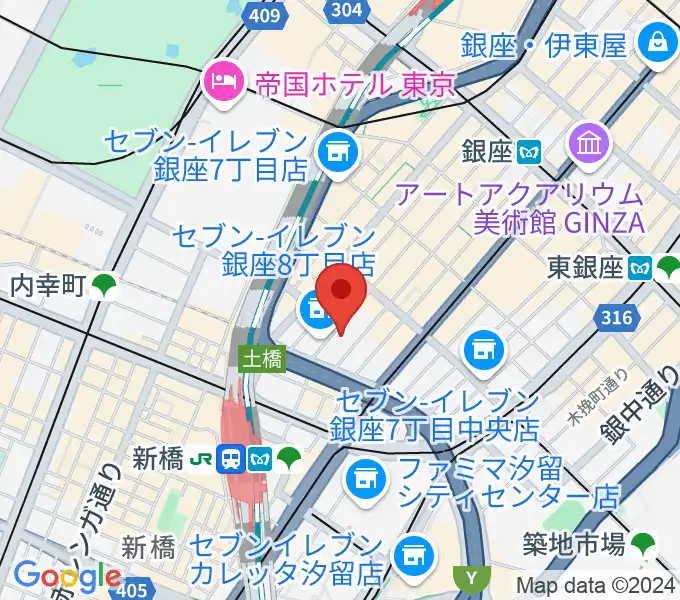 銀座シグナスの地図