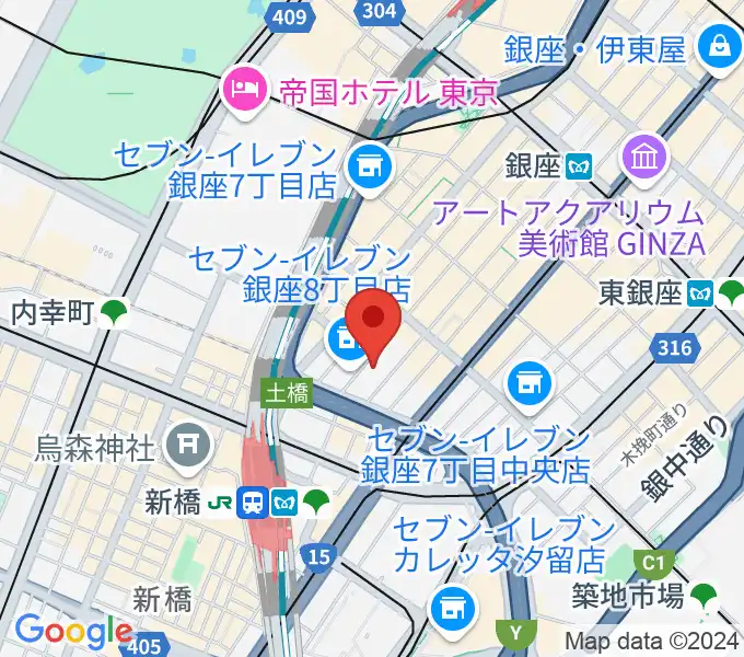 銀座シグナスの地図