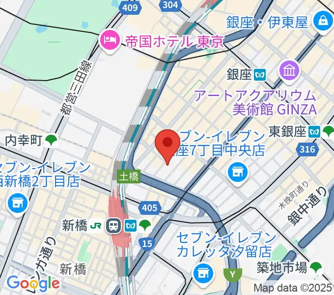 銀座シグナスの地図