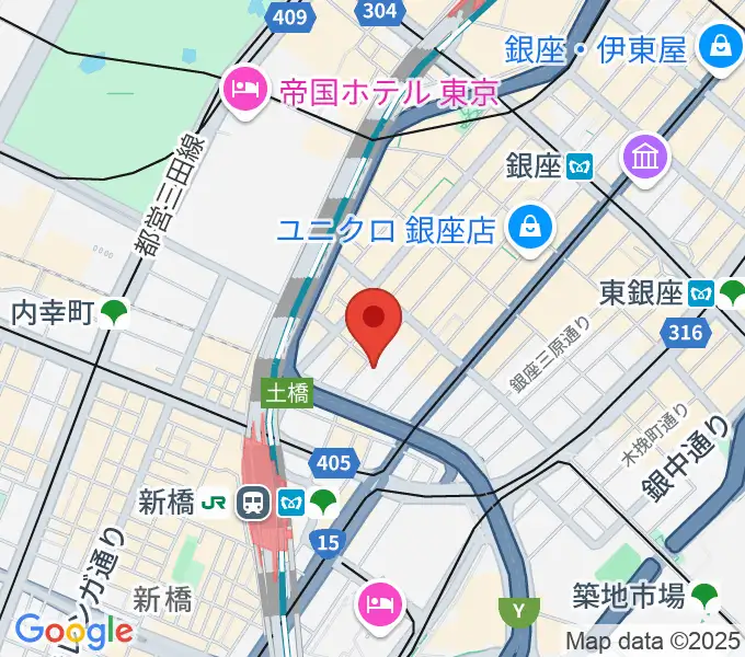 銀座シグナスの地図