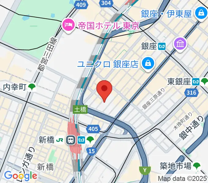銀座シグナスの地図
