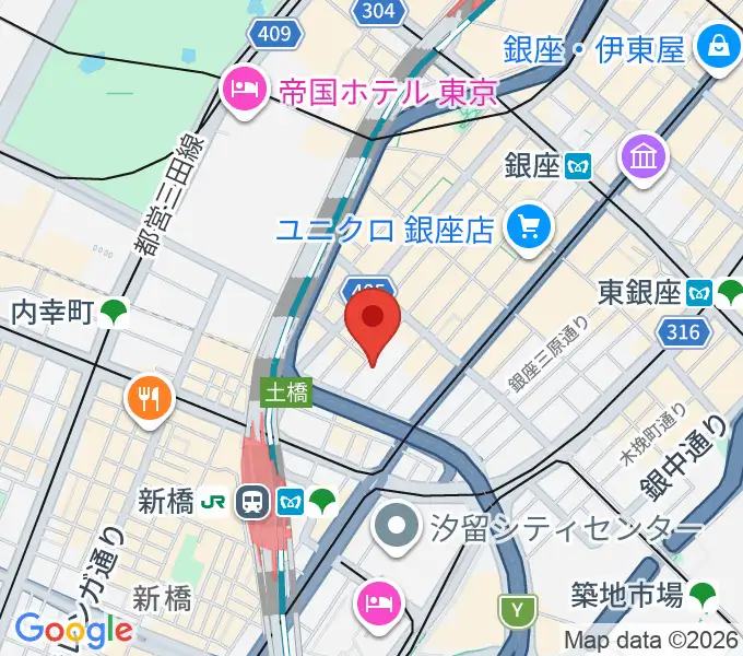 銀座シグナスの地図