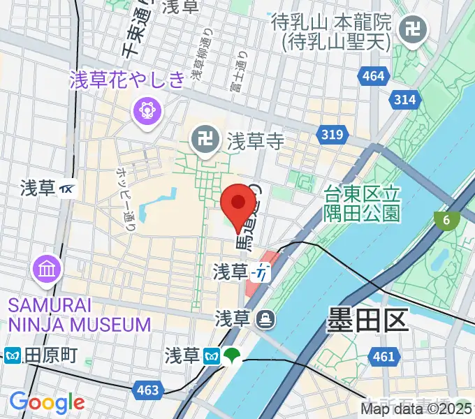 ライブ・バー舵輪の地図
