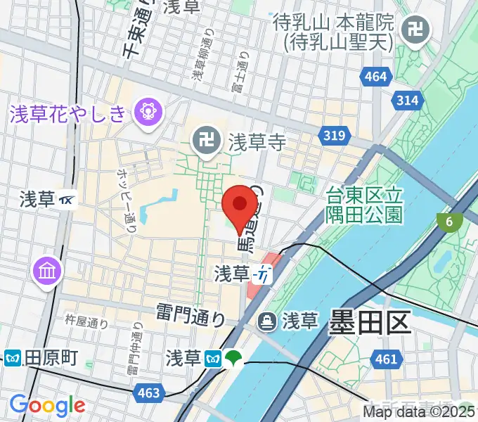 ライブ・バー舵輪の地図