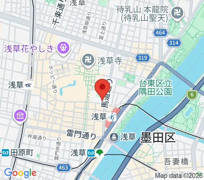 ライブ・バー舵輪の地図