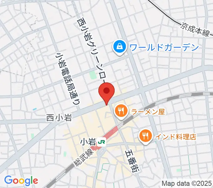 小岩オルフェウスの地図