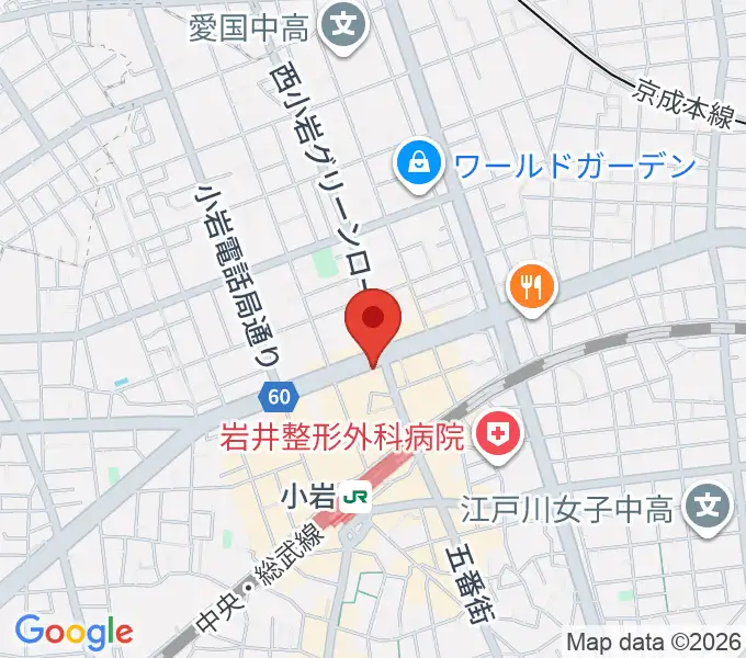 小岩オルフェウスの地図