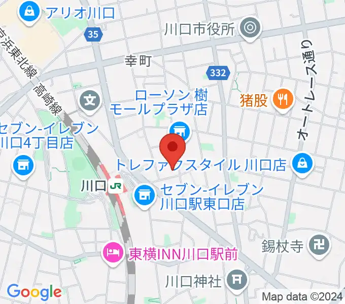 川口ショックオンの地図