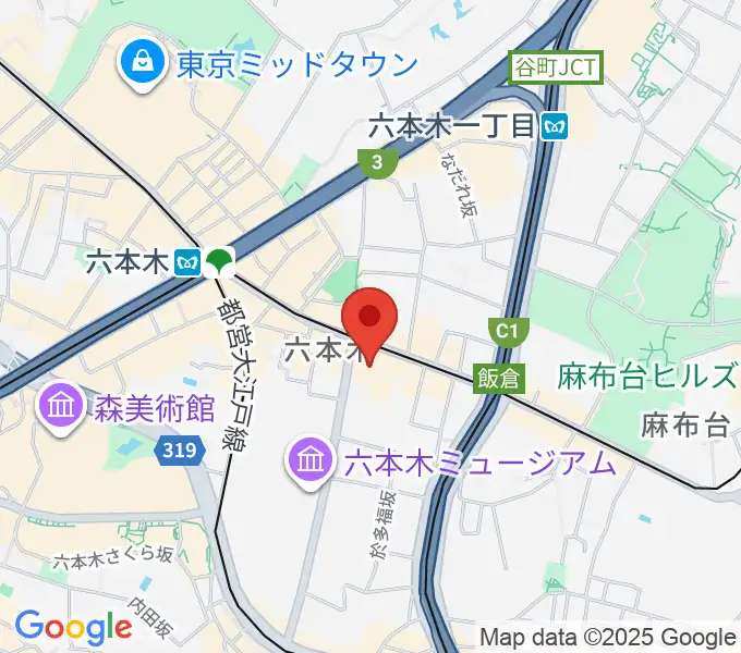 アビーロード六本木の地図