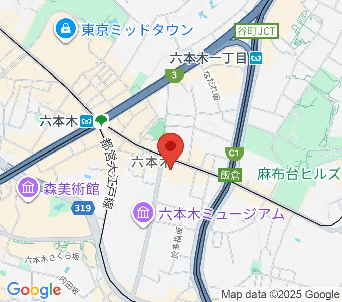 アビーロード六本木の地図