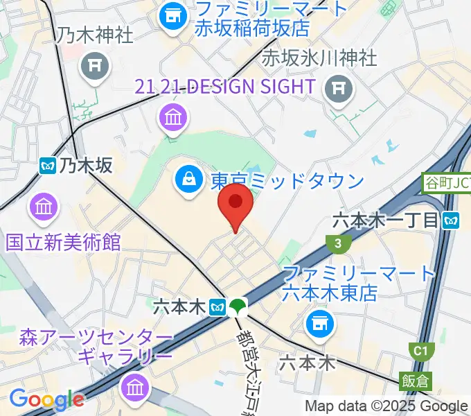 六本木ライブハウスＺの地図