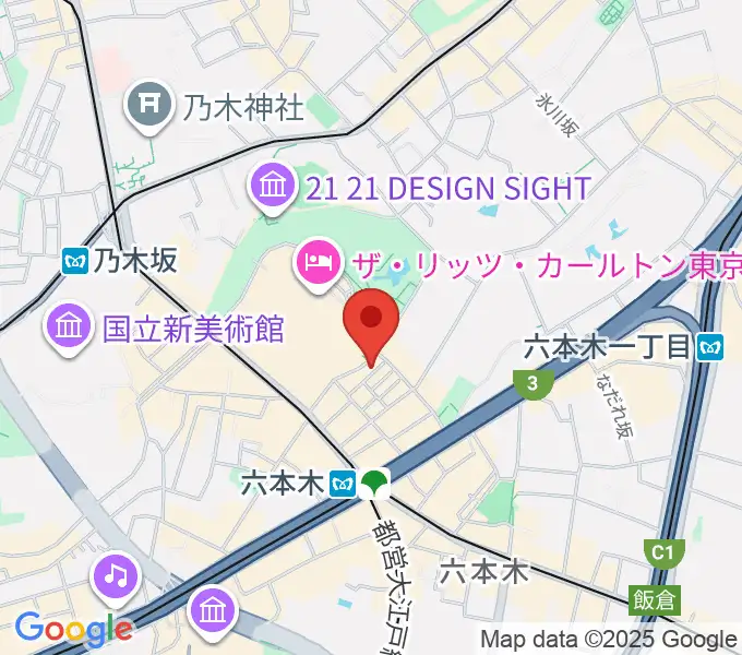 六本木ライブハウスＺの地図