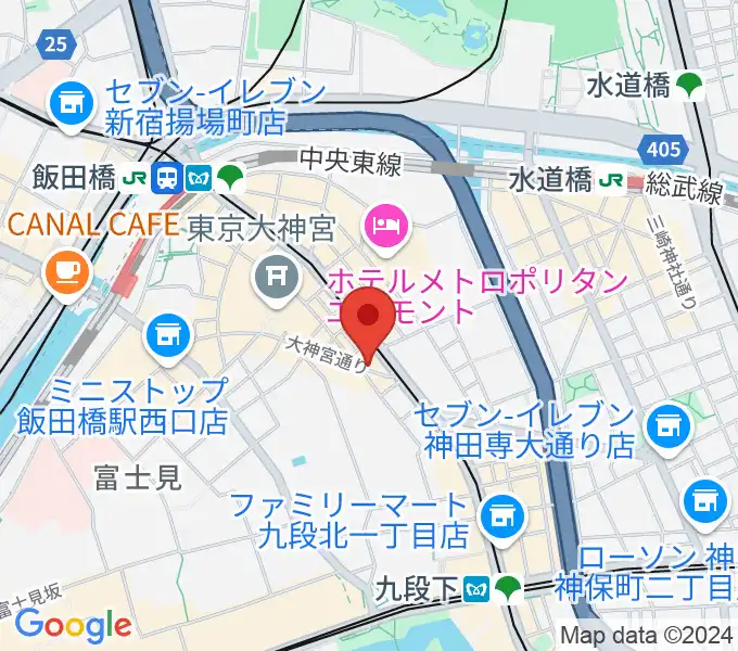 飯田橋スペースウィズの地図