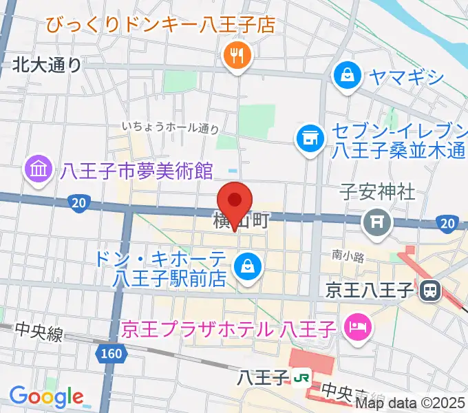 八王子シネマクラブの地図
