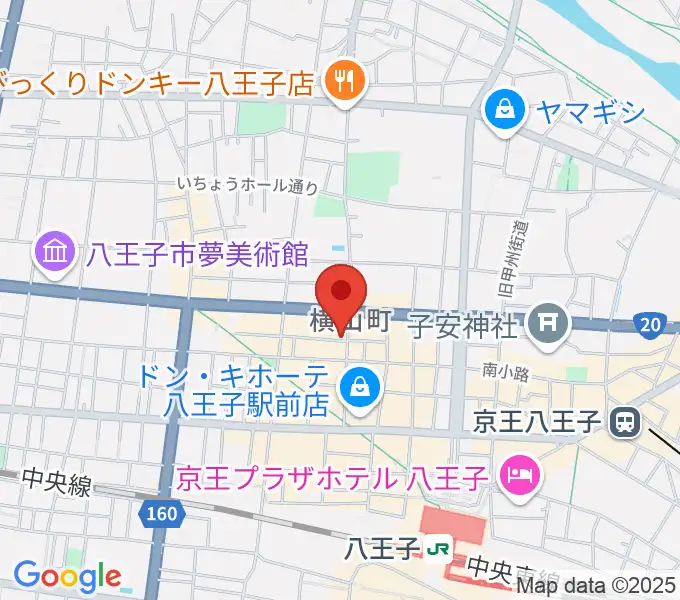 八王子シネマクラブの地図
