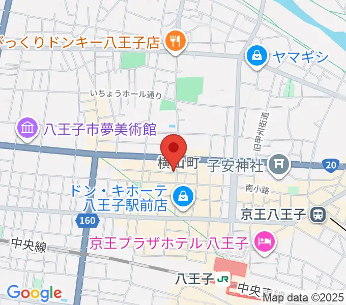 八王子シネマクラブの地図