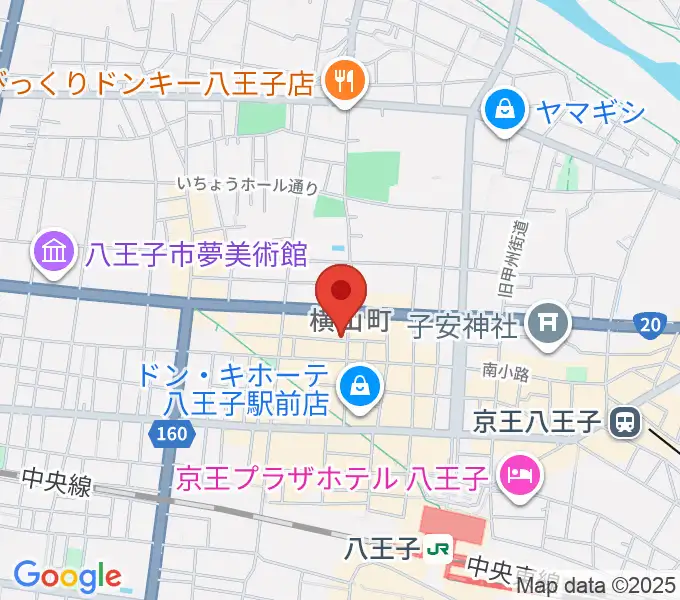 八王子シネマクラブの地図