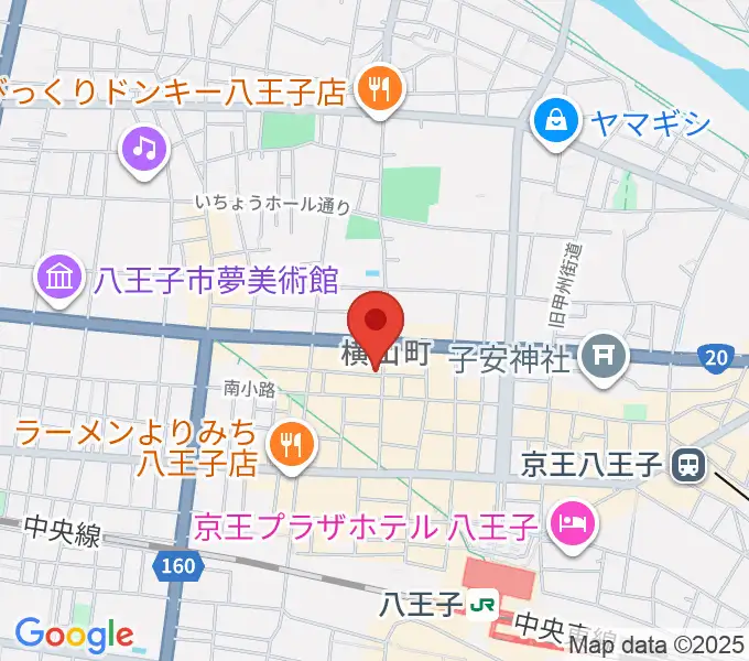 八王子シネマクラブの地図