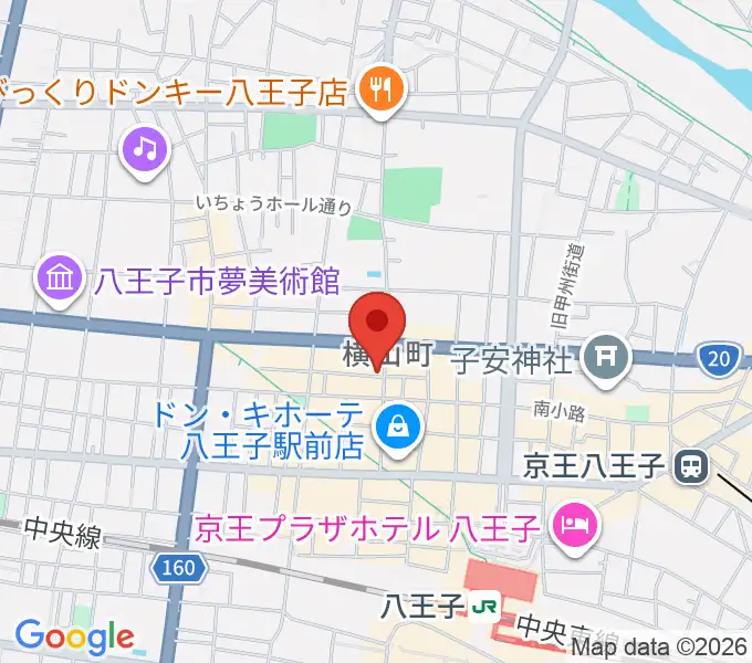 八王子シネマクラブの地図