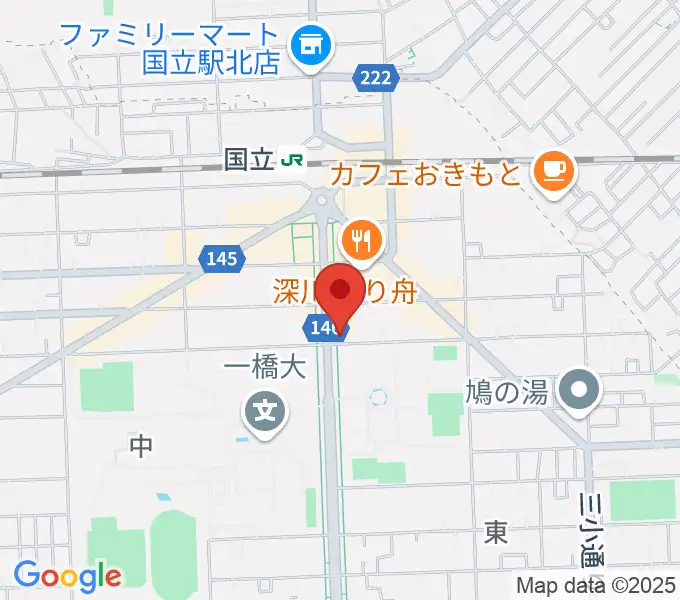 国立 地球屋の地図